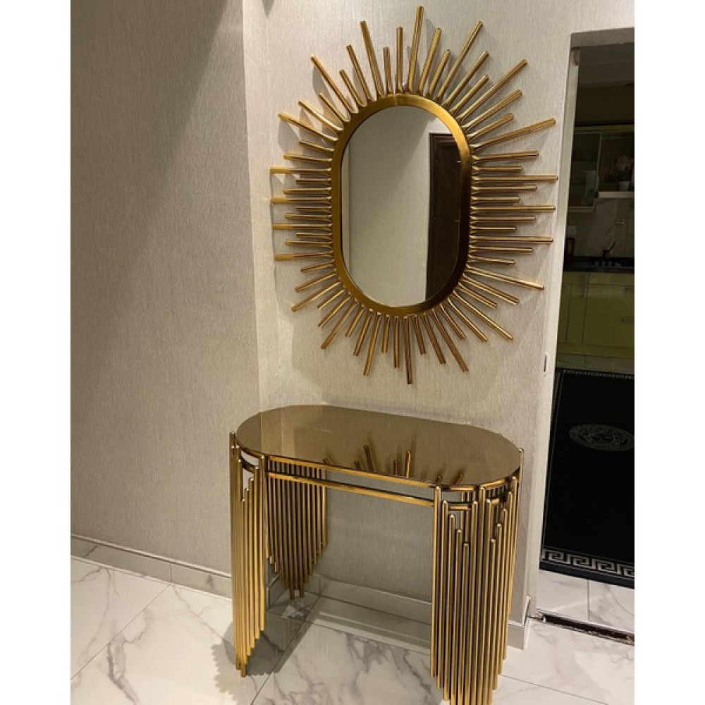 EKG Concept Piyano Model Lüx Dresuar ve Ayna Gold Dresuar / Makyaj Masası Fiyatı