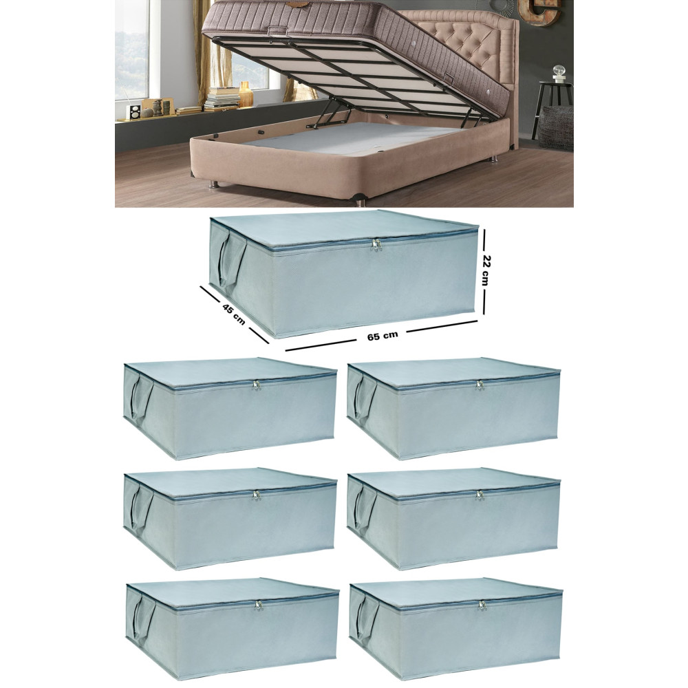 Ekici home textile 7 Adet -Çekyat Baza Tipi Hurc - Baza Altı Büyük Boy Saklama hurcu 65 X 45 X 22 Cm Hurç Fiyatı