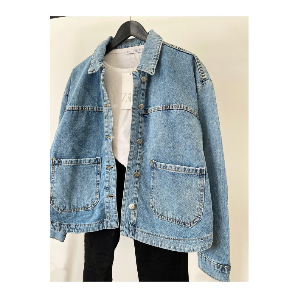 Ekim Store Büyük Cepli Denim Ceket L Beden Bayan Ceket Fiyatı