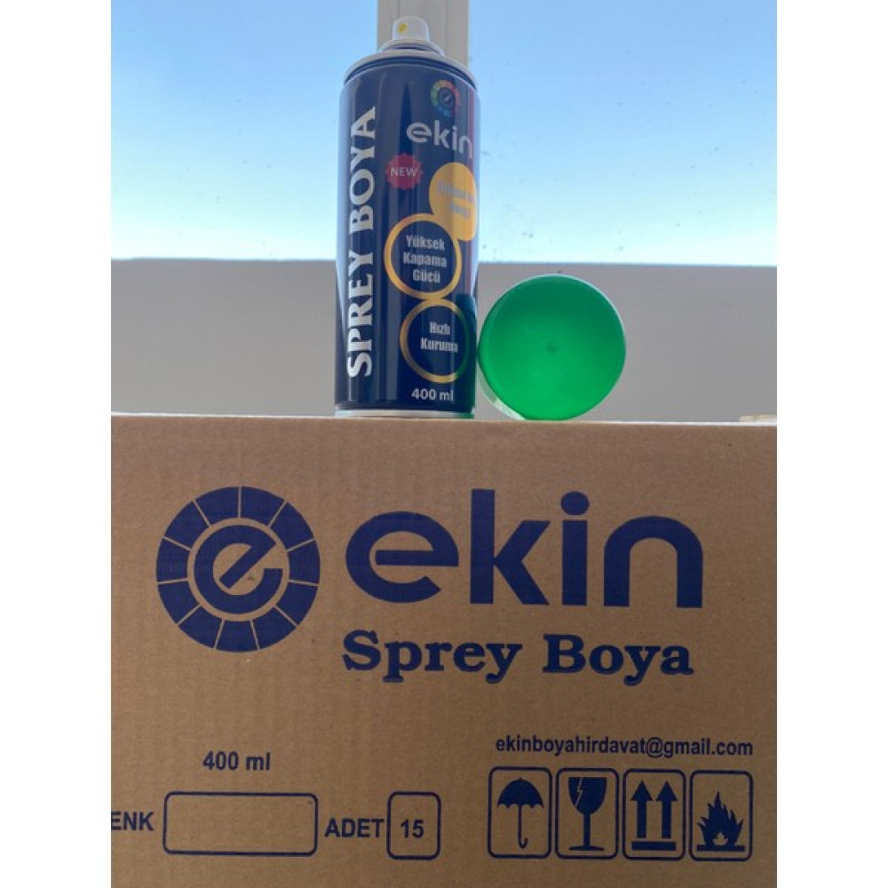 Ekin 400 ml Yeşil 15'li Koli Sprey Boya Oto Boyaları Fiyatı