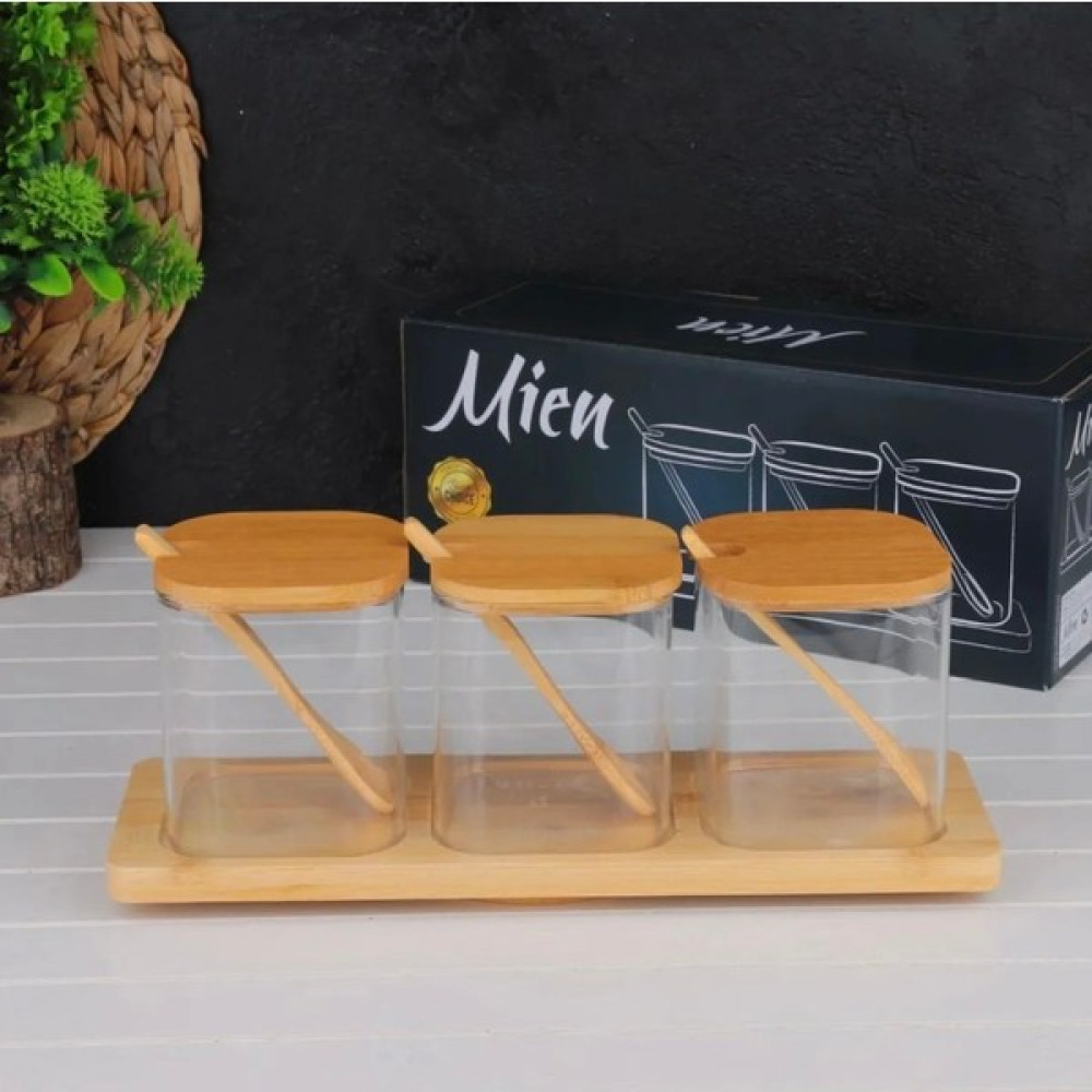 Ekinci Home Mien 3lü Kare Cam Baharatlık Baharat Setleri & Baharatlıklar Fiyatı