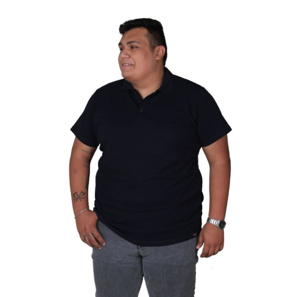 Ekis Büyük Beden Cepsiz Siyah Pamuklu Polo Yaka T-Shirt Erkek T-shirt Fiyatı