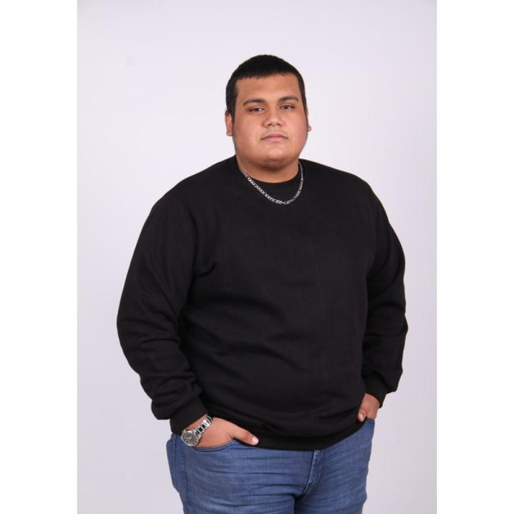 Ekis Büyük Beden Ekek Sıfır Yaka Sweatshirt Erkek Sweatshirt Fiyatı
