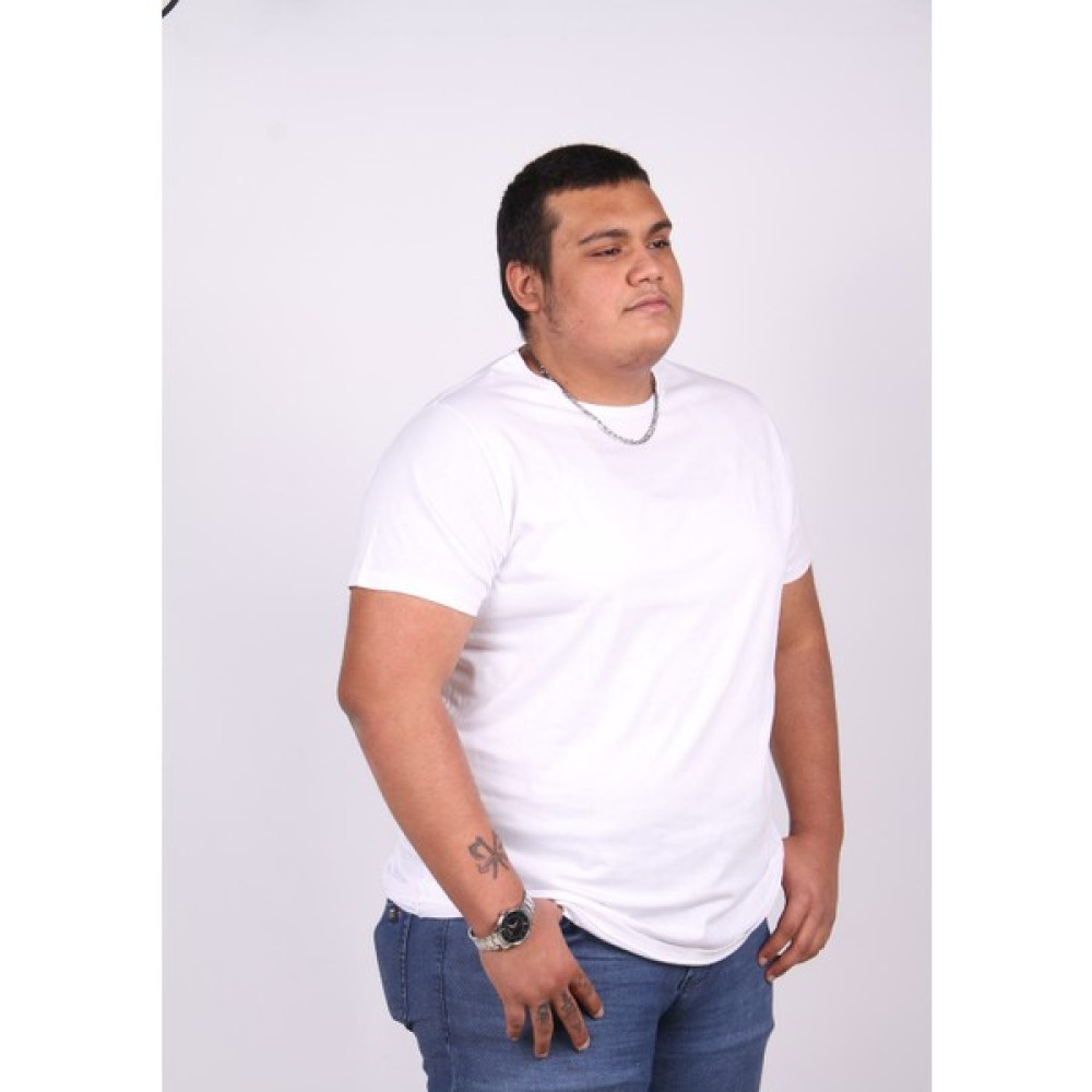 Ekis Büyük Beden Erkek Sıfır Yaka T-Shirt Erkek T-shirt Fiyatı