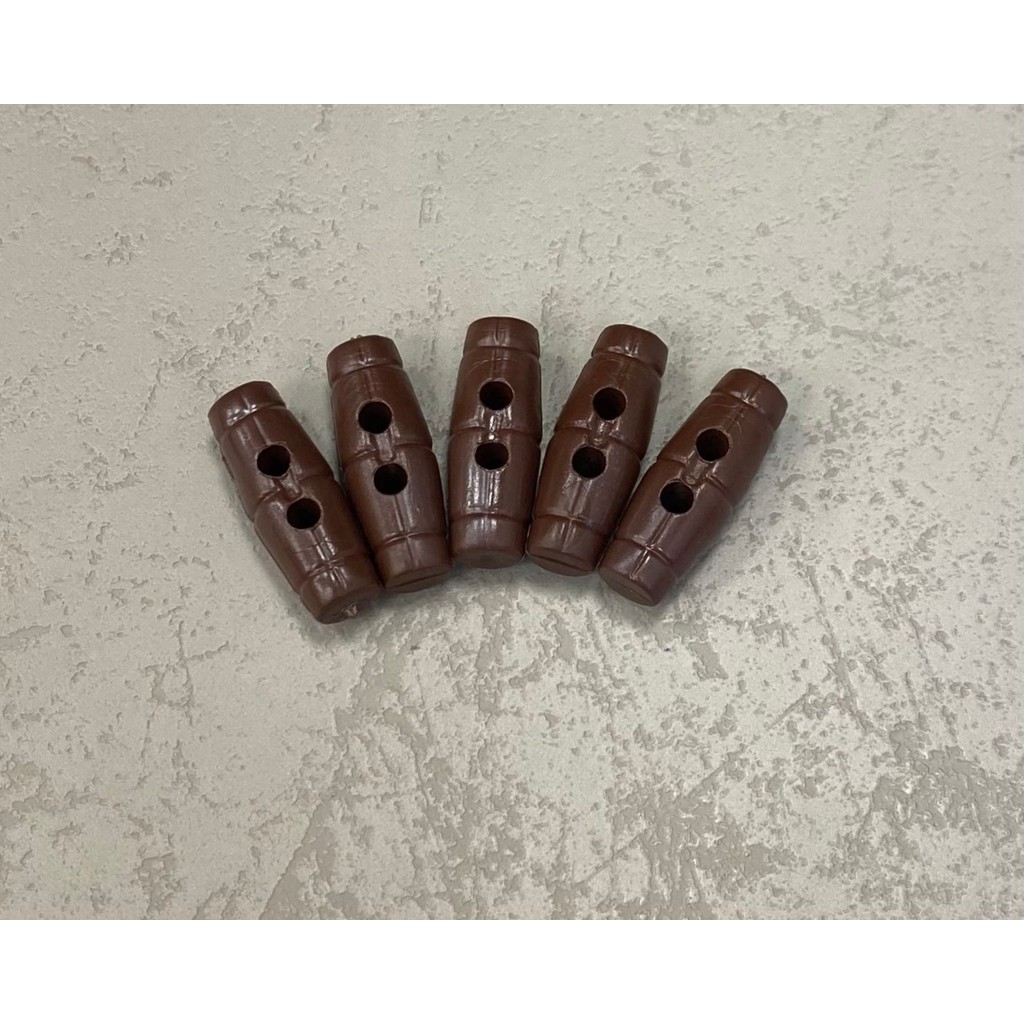 EKN 5’li Plastik Silindir Düğme – Çift Delikli Ip Stopperi / Bağlama Aparatı - 5 Diğer Fiyatı