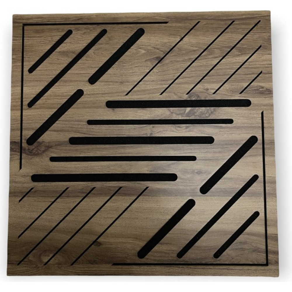 Eko Akustik Ekoakustik Eko Akustik Classic Ahşap Difüzör Akustik Panel 50CM*50CM Akustik Panel - Kahverengi Dış Cephe Yalıtım Malzemeleri Fiyatı