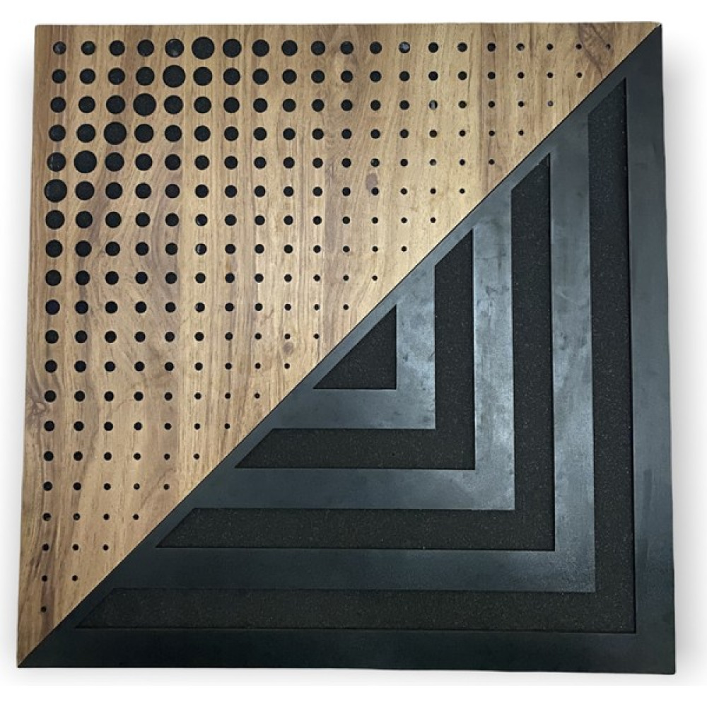 Eko Akustik Ekoakustik Eko Akustik Integrated Ahşap Difüzör Akustik Panel 50CM*50CM Akustik Panel - Kahverengi Dış Cephe Yalıtım Malzemeleri Fiyatı