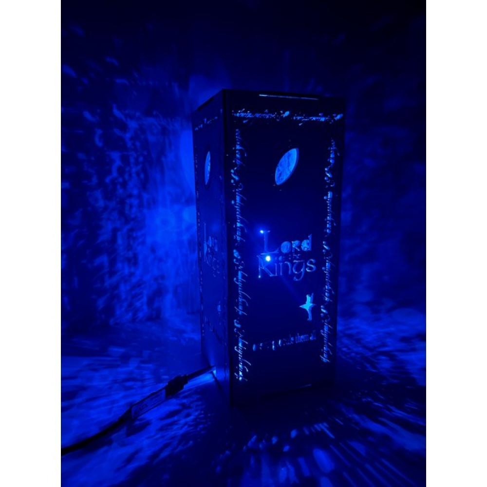 Eko Akustik Lord Of The Rings Gece Lambası-Usb Girişli Rgb Kumandalı Lamba-Ahşap Lampa-Hediye Lamba - Ahşap Rengi Gece Lambası Fiyatı