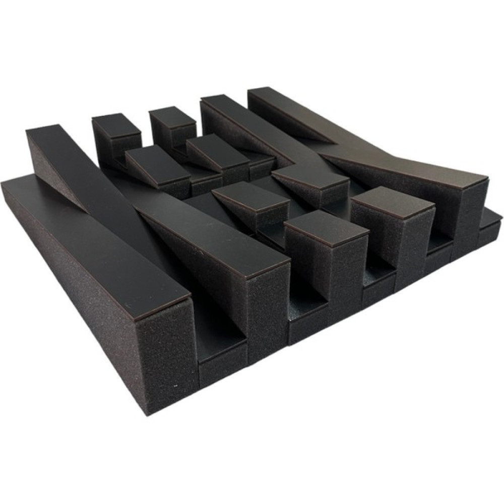 Eko Akustik Multi Sound Diffuser Panel Difüzör Akustik Panel - Siyah Dış Cephe Yalıtım Malzemeleri Fiyatı