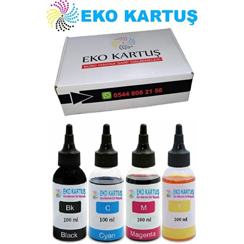 Eko Kartuş Epson Ecotank L3150 (103 4 Renk) Muadil Mürekkep - PRO Set - 4 Renk Kartuşlar Fiyatı