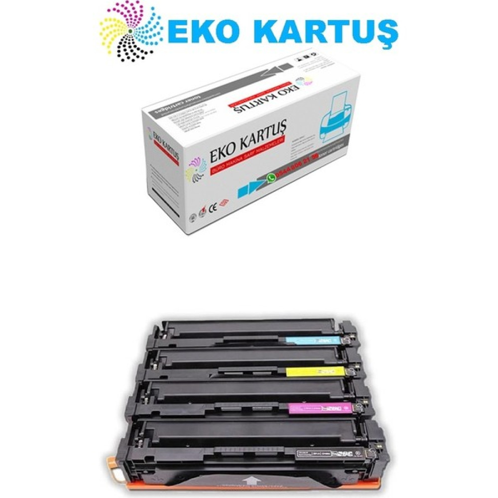 Eko Kartuş Hp Color Laserjet Pro Mfp M281FDW (CF540A-CF541A-CF542A-CF543A) (203A) Set Muadil Toner Tonerler Fiyatı