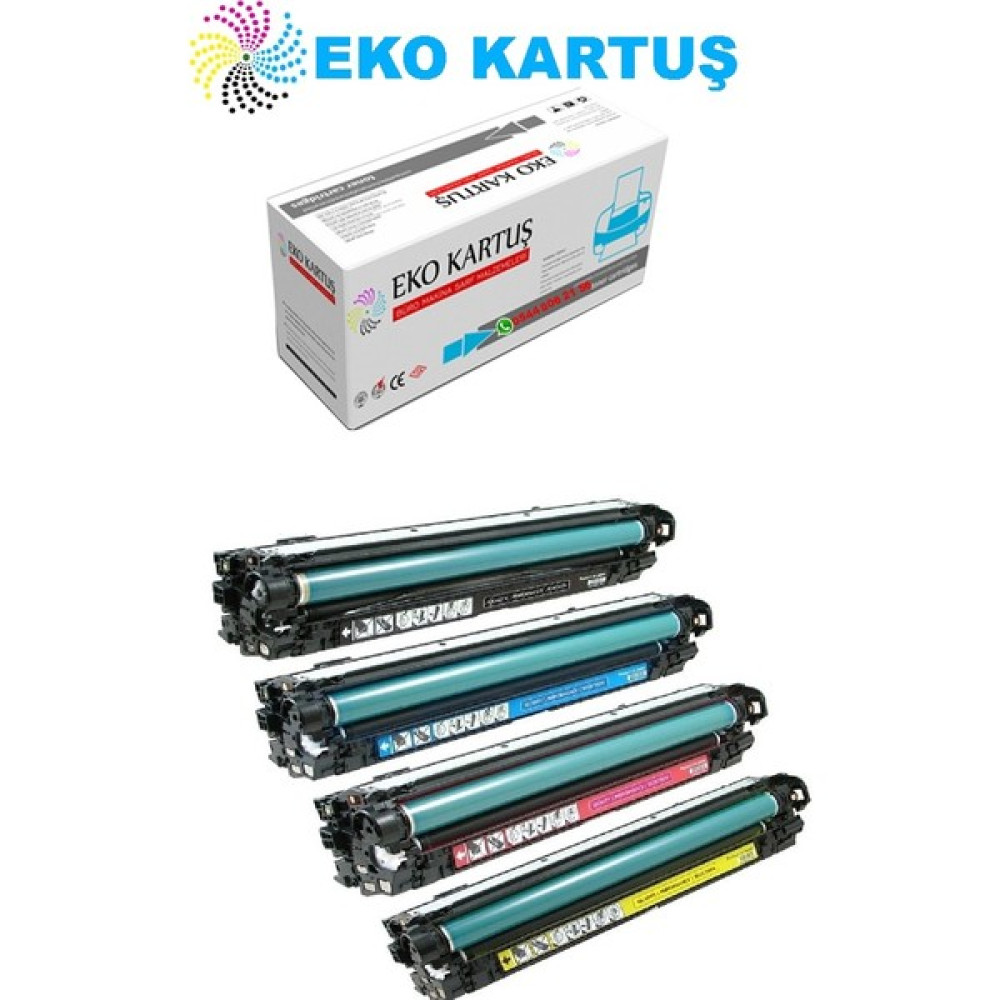 Eko Kartuş Hp Laserjet Pro 500 Color Mfp M570DW (CE400A-CE401-CE402-CE403) Set Muadil Toner Tonerler Fiyatı
