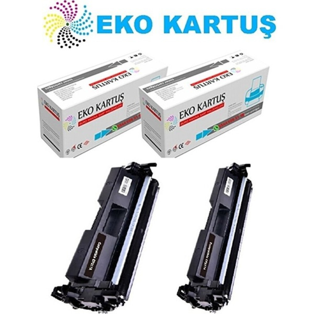Eko Kartuş Hp Laserjet Pro M102A Hp CF217A(17A) Ekonomik Avantajlı 2’li Paket Muadil Toner, - Renkli Kartuşlar Fiyatı