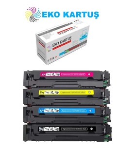 Eko Kartuş Hp W1Y45A Yazıcı Kodu CF415X (W2030A)CRG055H Set (Chipsiz) Muadil Toner Tonerler Fiyatı