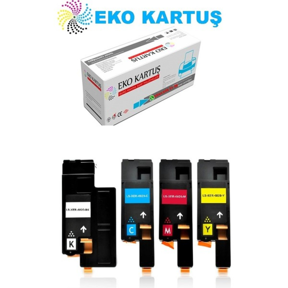 Eko Kartuş Xerox Workcentre 6027 (106R02760-1-2-3) Set Muadil Toner Tonerler Fiyatı