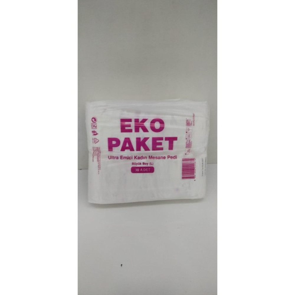 Eko Paket Ultra Emici Kadın Mesane Pedi - L - Beyaz Hasta Bezleri ve Temizliği Fiyatı
