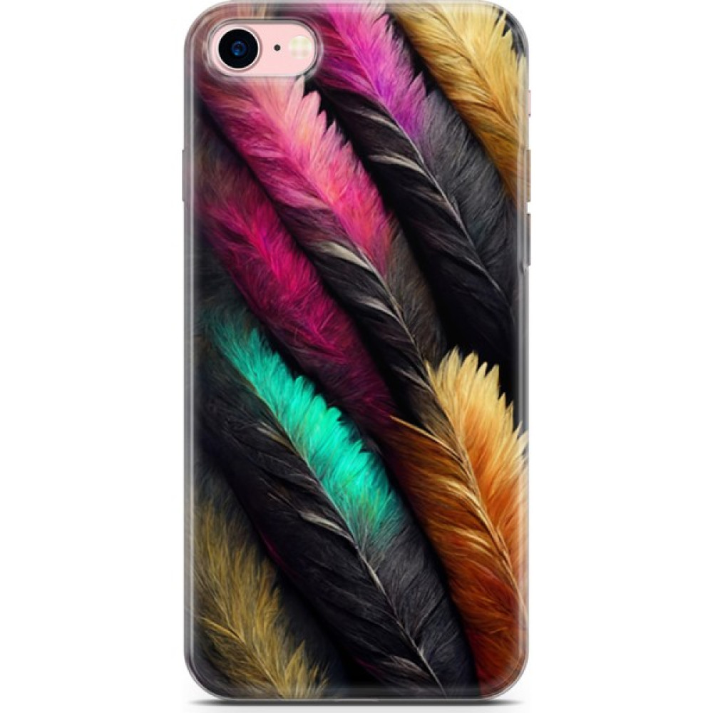 Ekolaks Apple iPhone 7 - 8 Uyumlu Kılıf Ekol 16 Tüyler Hediyelik Kılıf Karışık Renkli Cep Telefonu Kılıfı Fiyatı