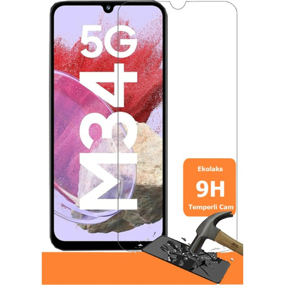 Ekolaks Galaxy M34 Tempered Glass Temperli Cam Ekran Koruyucu Şeffaf Cep Telefonu Ekran Koruyucusu Fiyatı
