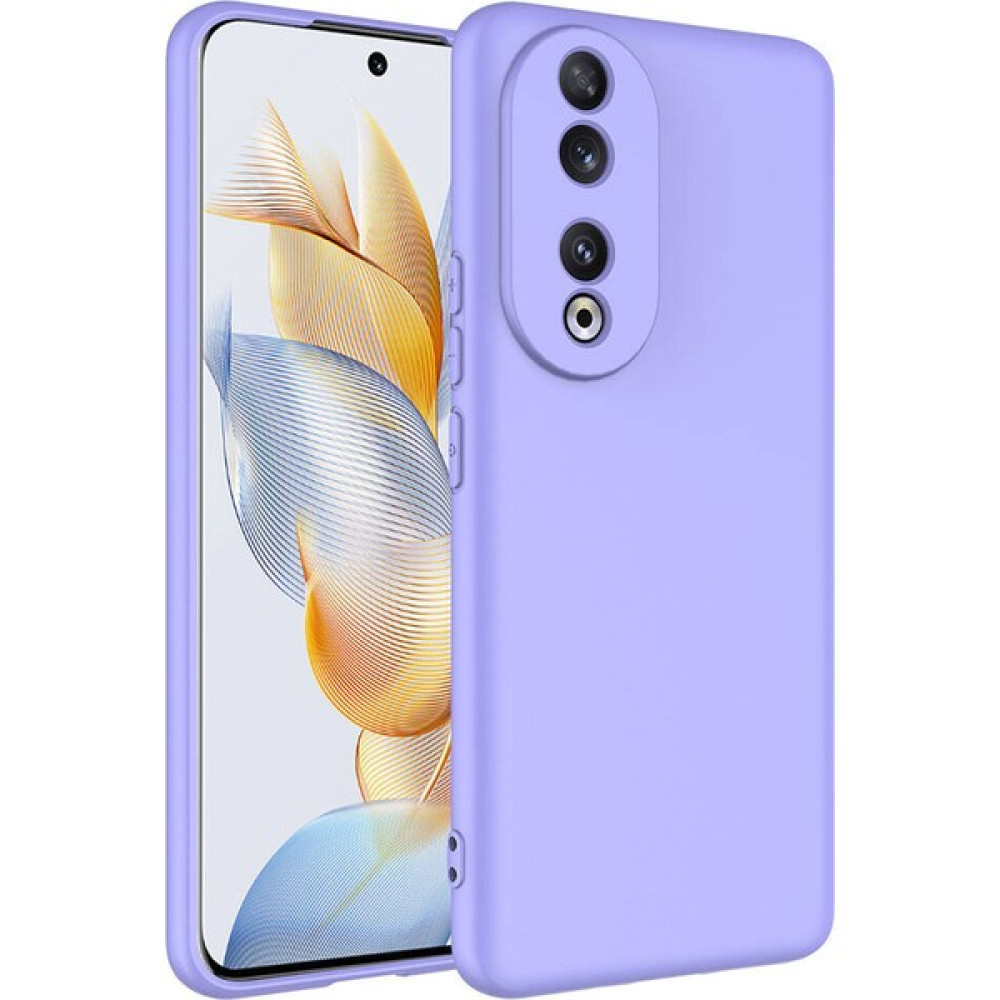 Ekolaks Huawei Honor 90 Kılıf Lansman Silikon İçi Kadife Premium Kamera Korumalı Kapak - Lila Cep Telefonu Kılıfı Fiyatı