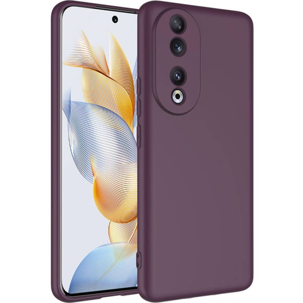 Ekolaks Huawei Honor 90 Kılıf Lansman Silikon İçi Kadife Premium Kamera Korumalı Kapak - Mürdüm Cep Telefonu Kılıfı Fiyatı
