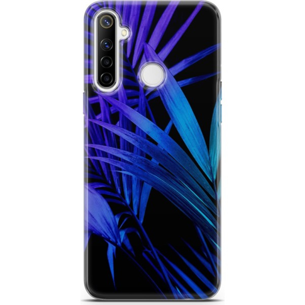 Ekolaks Realme 6i Uyumlu Kılıf Ekol 18 Tropik Neon Palmiye Parlak Kılıf Saks Mavi Cep Telefonu Kılıfı Fiyatı