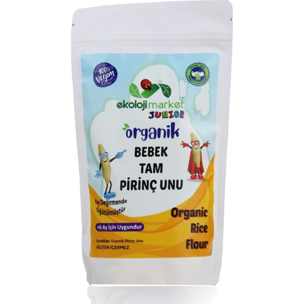 Ekoloji Market Organik Bebek Glutensiz Tam Pirinç Unu - Hediyesiz Bebek Mamaları Fiyatı