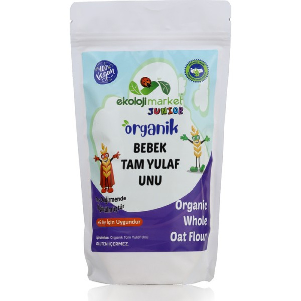 Ekoloji Market Organik Bebek Glutensiz Tam Yulaf Unu - Hediyesiz Bebek Mamaları Fiyatı