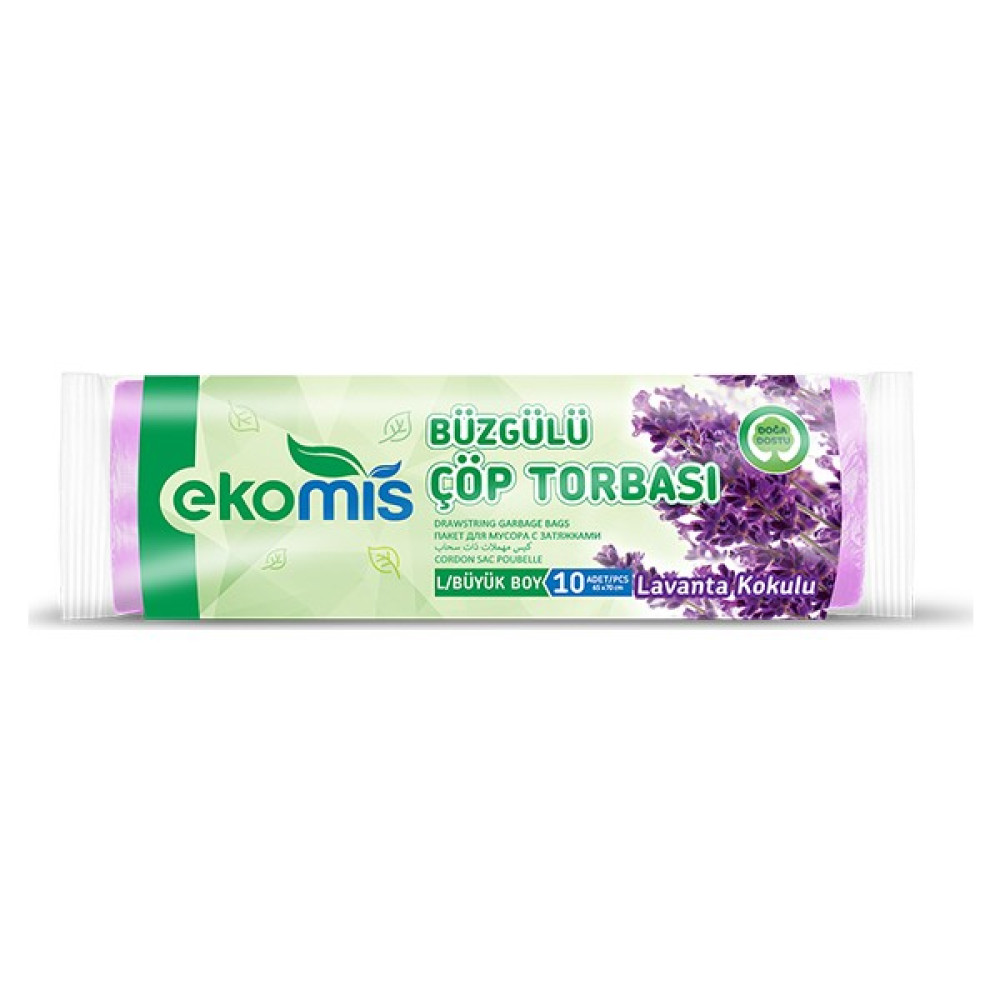 Ekomis Büzgülü Çöp Torbası Çilek,limon,lavanta 3'lü Paket Büyük Boy Çöp Poşetleri Fiyatı