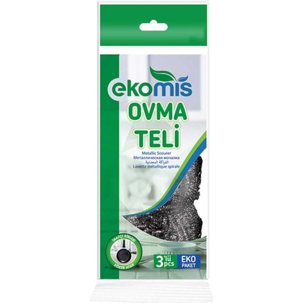 Ekomis Ovma Teli 3'lü - Gri Bulaşık Yıkama Fiyatı