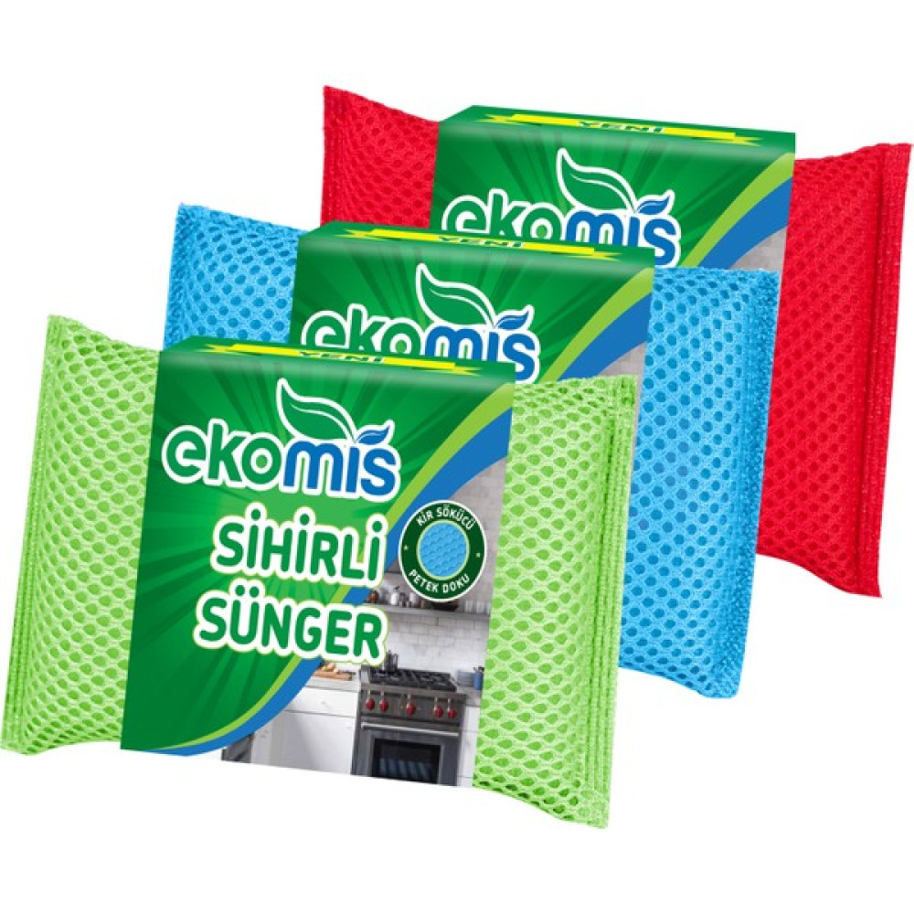 Ekomis Sihirli Sünger 3 Adet Bulaşık Yıkama Fiyatı