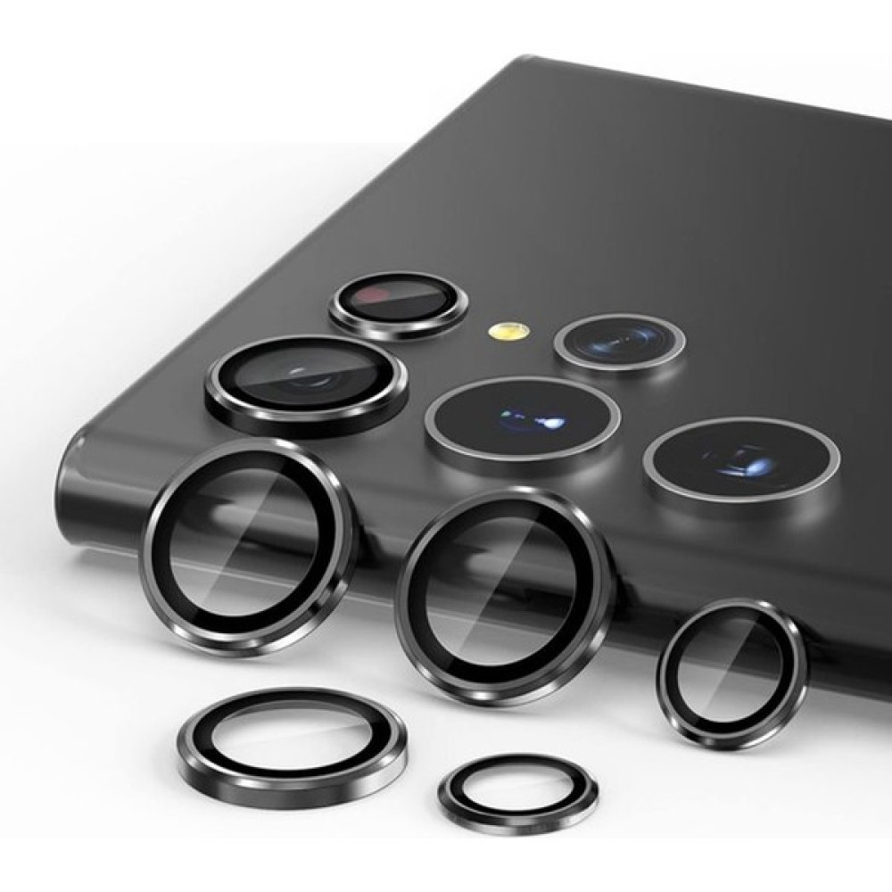 Ekoodukkan Galaxy S23 Ultra Akıllı Telefon Uyumlu Kamera Lens Koruyucu Cam Siyah - Galaxy S23 Ultra 5G Cep Telefonu Ekran Koruyucusu Fiyatı