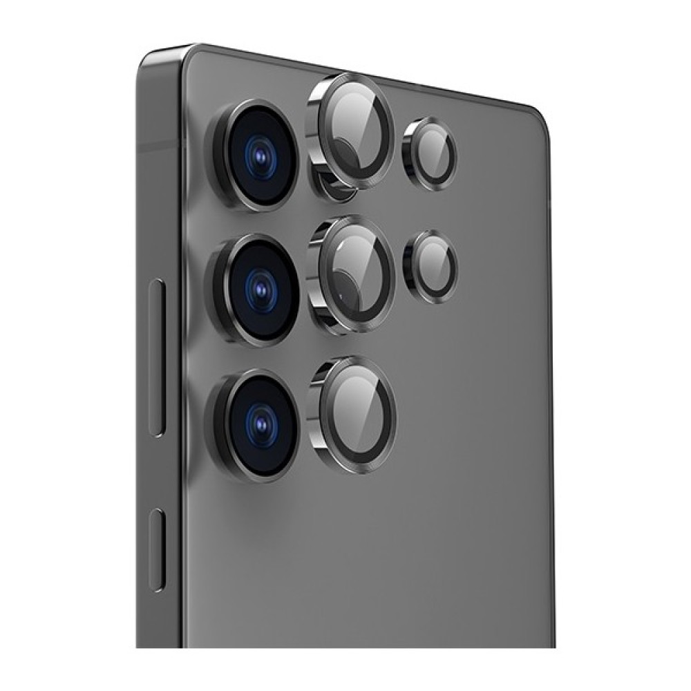 Ekoodukkan Samsung Galaxy S25 Ultra Uyumlu Kamera Lens Koruyucu Cam - Siyah Cep Telefonu Ekran Koruyucusu Fiyatı