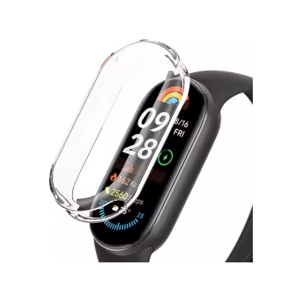 Ekoodukkan Xiaomi Mi Band 9 / Mi Band 8 Uyumlu Tam Koruma Silikon Kılıf - Siyah Giyilebilir Teknoloji Aksesuarları Fiyatı