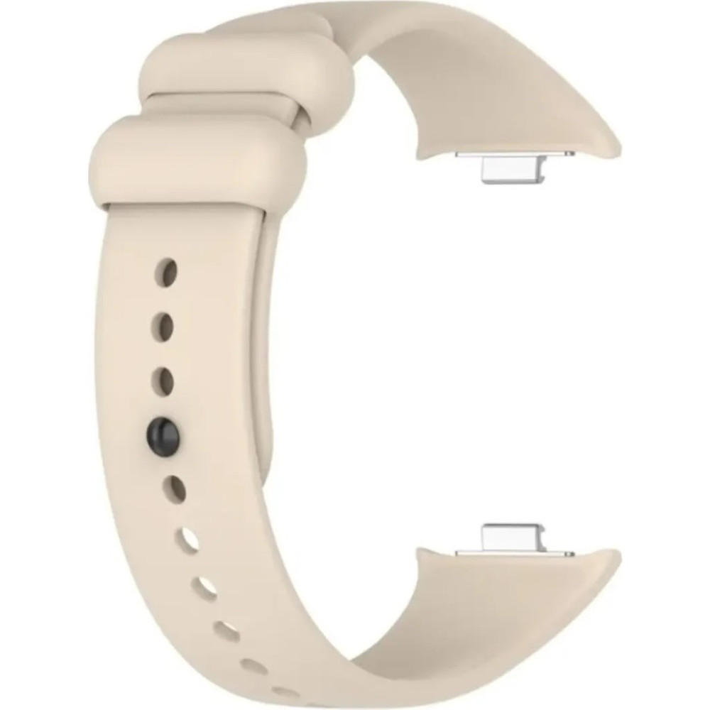 Ekoodukkan Xiaomi Redmi Watch 5 / 4 Uyumlu Silikon Kordon Kayış - Bej Cep Telefonu Fiyatı