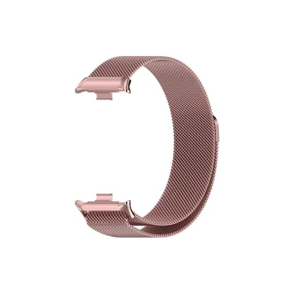 Ekoodukkan Xiaomi Smart Band 9 Pro / 8 Pro Uyumlu Manyetik Mıknatıslı Hasır Metal Kordon Milanese - Rose Gold Cep Telefonu Fiyatı