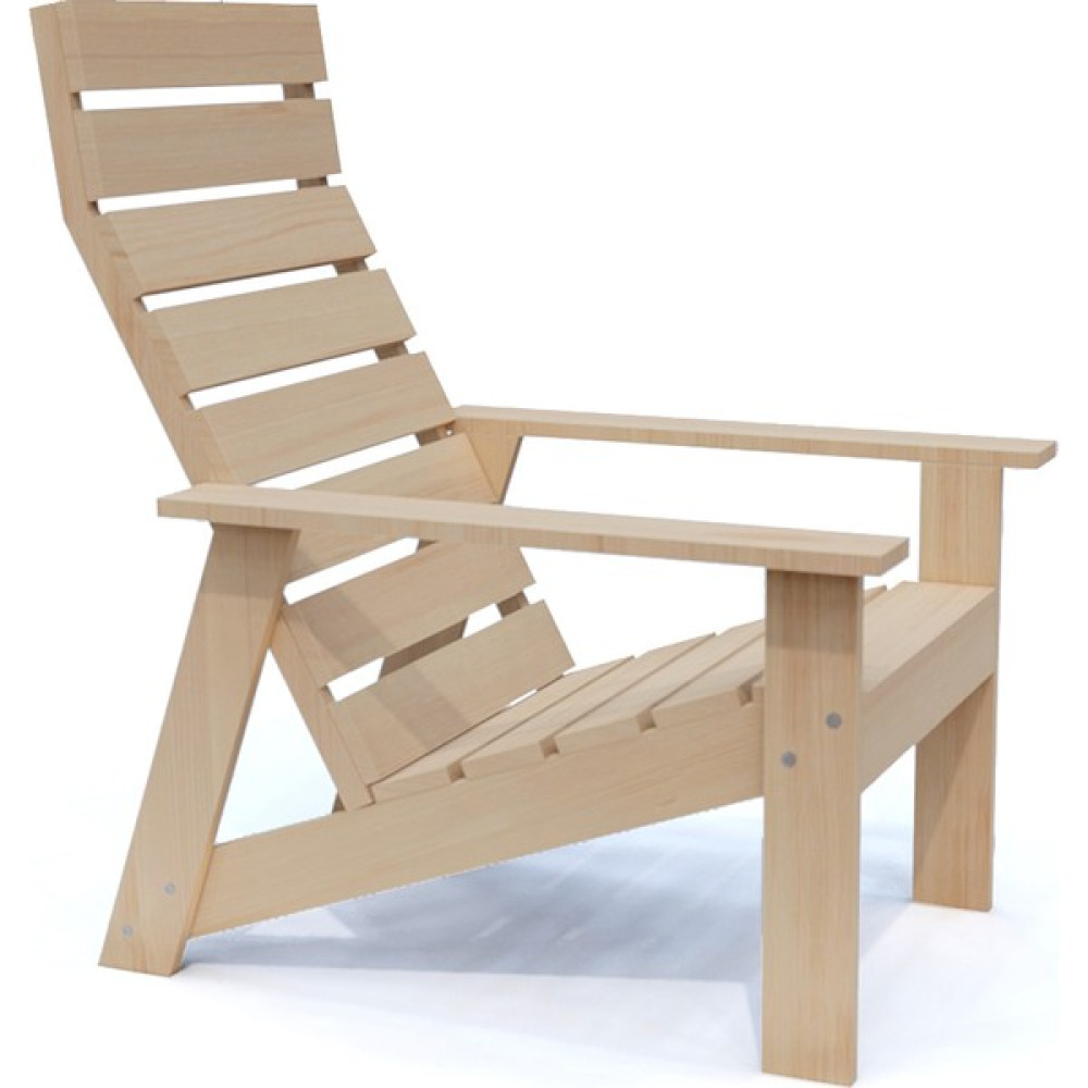 Ekopark Modern Ahşap Relax Adirondack Balkon, Bahçe Koltuğu - Çam Bahçe Koltuğu Fiyatı