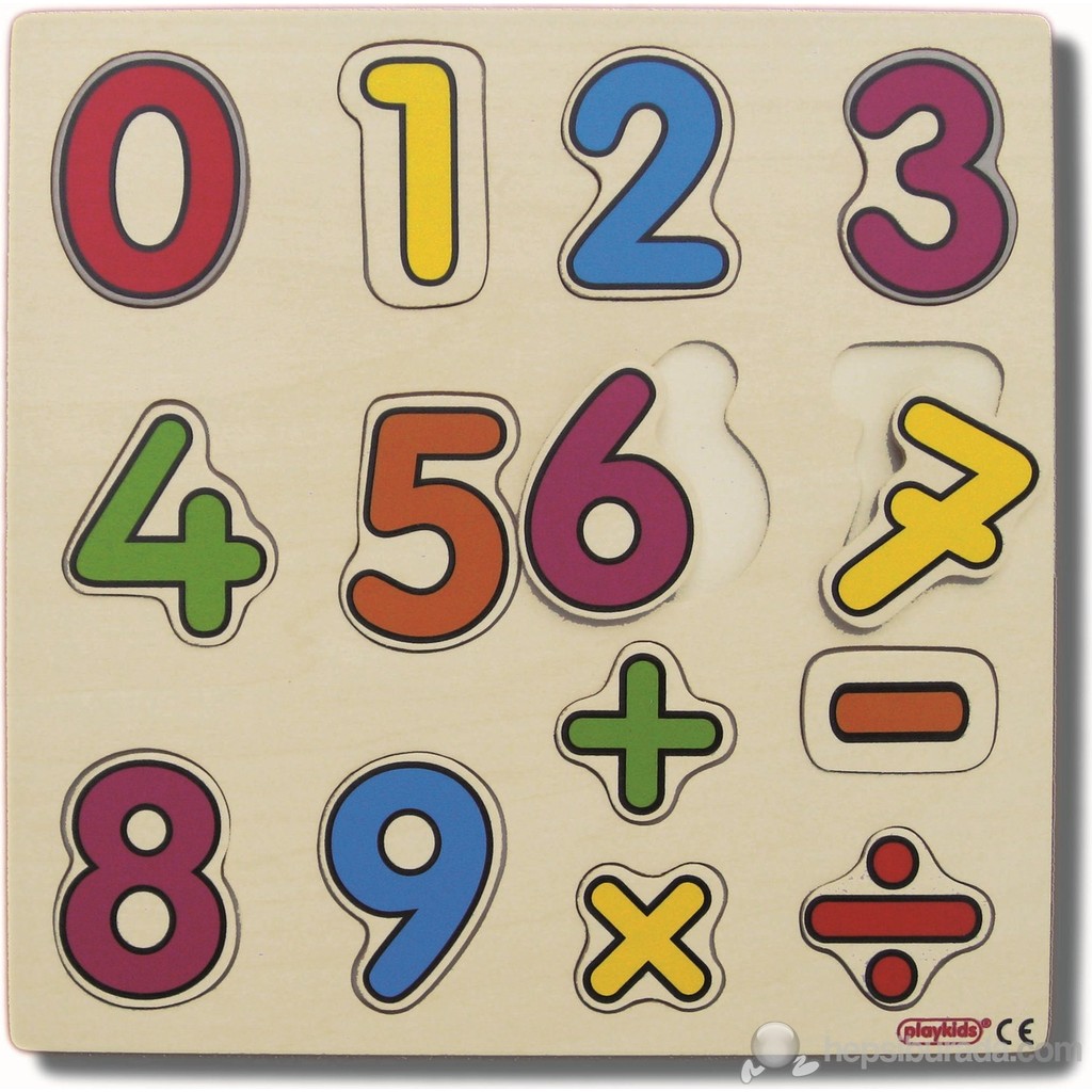 Ekoplay Sayılar Ahşap Yapboz (30 x 30 cm) Diğer Fiyatı