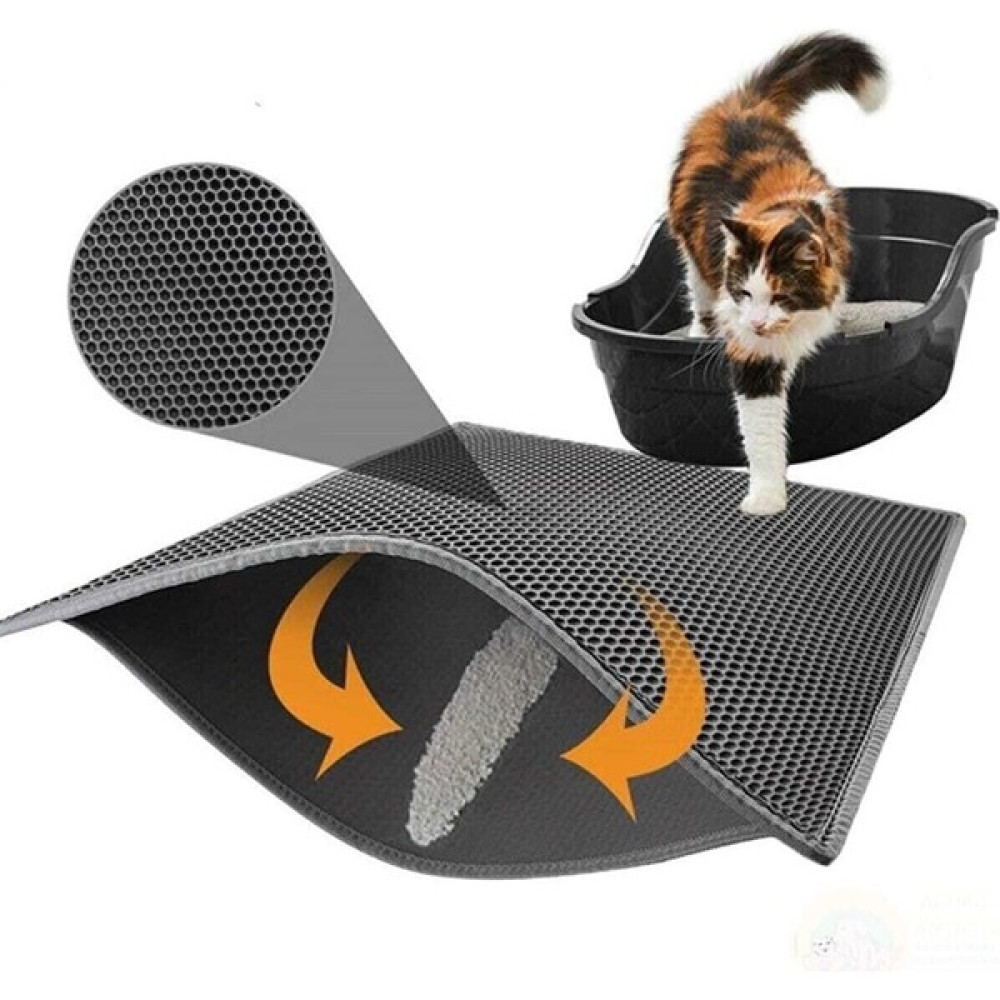 Ekorotti Elekli Kedi Tuvalet Önü Paspası Kedi Kumu Paspası-Gri - 10 x 15 cm - Gri Evcil Hayvan Ürünleri Fiyatı
