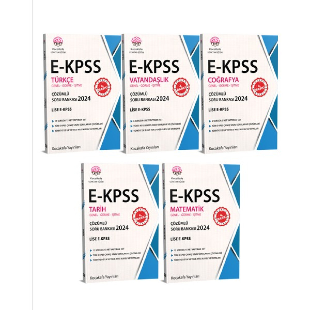 Ekpss Lise Ortaöğretim 2024 5 Li Set 4.baskı KPSS Fiyatı