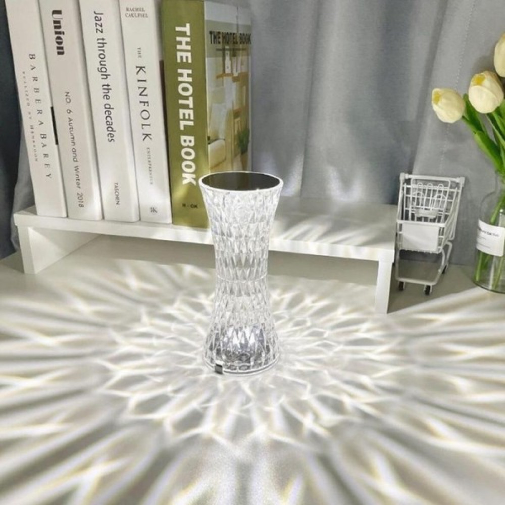 Ekru Cep Kristal Dokunmatik Rgb Kumanadalı Şarjlı Ortam Ambiyans Lambası Gece Lambası Fiyatı