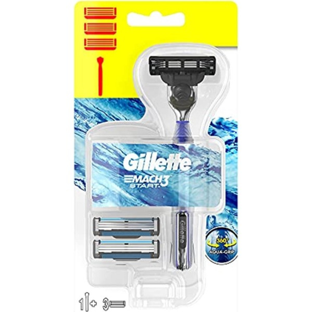 EKS Ticaret Gillette Mach3 Start Tıraş Makinesi + Yedek Tıraş Bıçağı 3'lü - 1 Tıraş Bıçağı ve Yedekleri Fiyatı