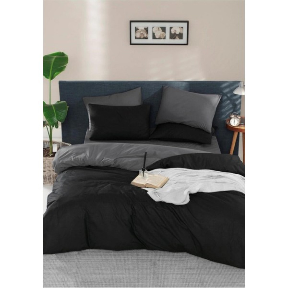 EKS Ticaret Sheri Home Blacknight Nevresim Takımı Çift Kişilik Siyah Füme Yenı0221453 - 120 x 200 cm - Açık Gri Nevresim Takımı Fiyatı