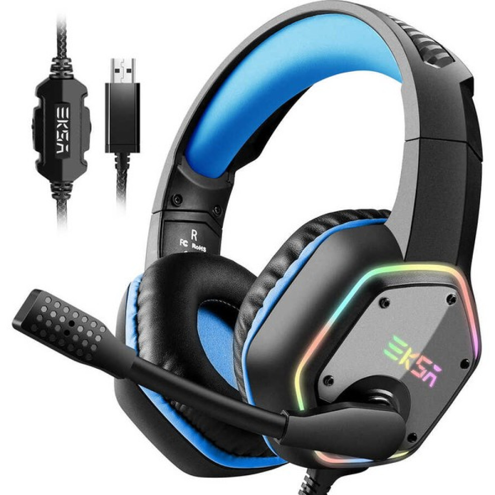 Eksa E1000 Gaming Kulaklık Oyuncu Kulaklığı 7.1 Surround Rgb LED USB Bağlantı & Mikrofon Kulak Üstü Kulaklık Fiyatı