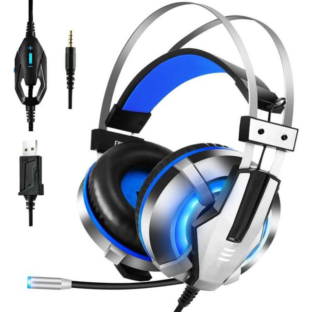 Eksa E800 Gaming Kulaklık Oyuncu Kulaklığı LED Işıklı 3.5 mm & Çıkarılabilir Mikrofon Kulak Üstü Kulaklık Fiyatı