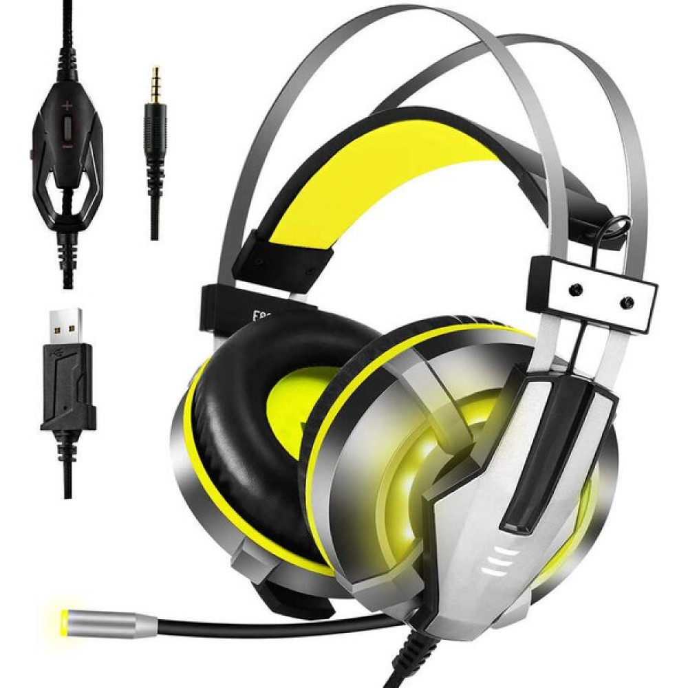 Eksa E800 Gaming Kulaklık Oyuncu Kulaklığı LED Işıklı 3.5 mm & Çıkarılabilir Mikrofon - Siyah Kulak Üstü Kulaklık Fiyatı