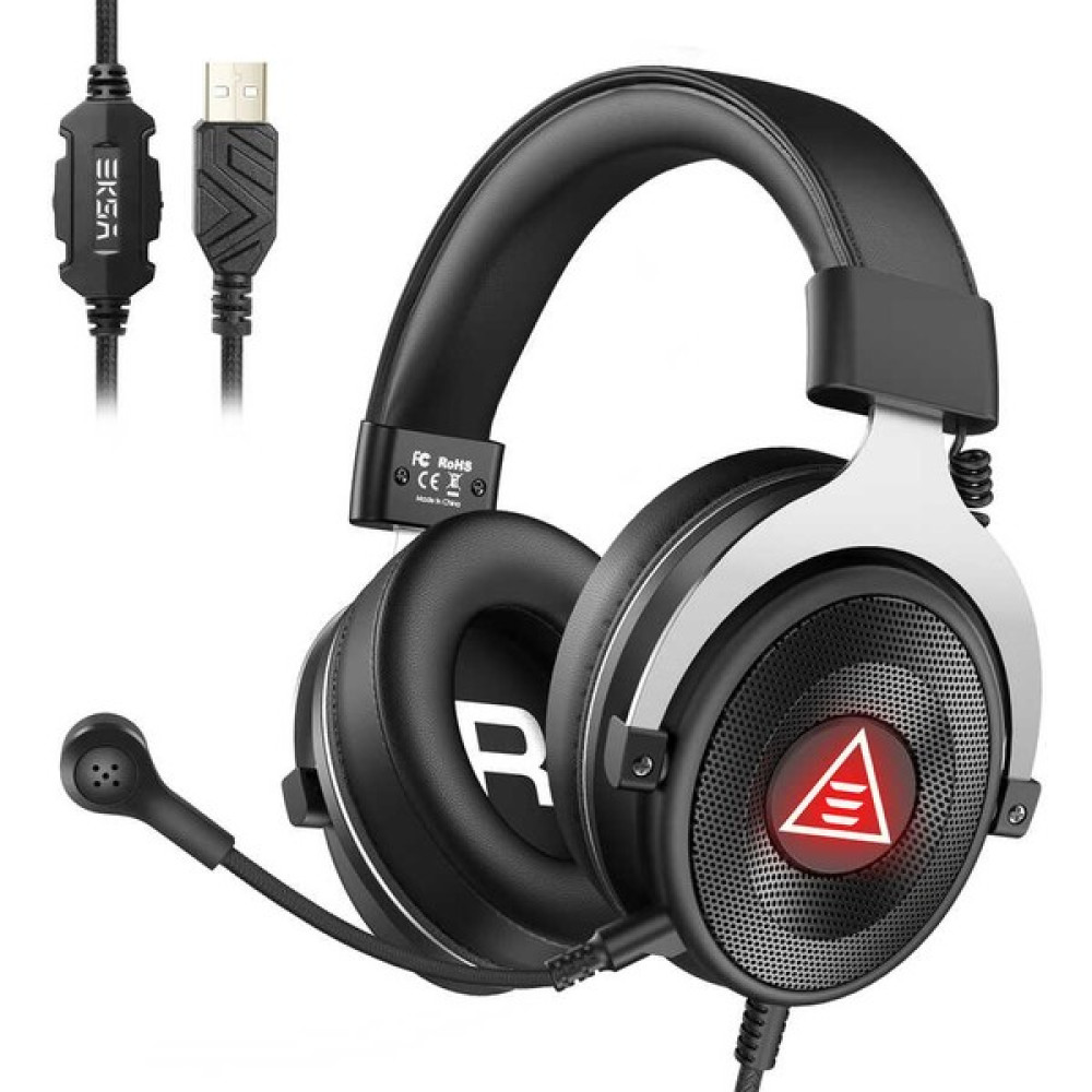 Eksa E900 Plus Gaming Kulaklık Oyuncu Kulaklığı 7.1 Surround USB & 3.5 mm Çıkarılabilir Mikrofon - Siyah Kulak Üstü Kulaklık Fiyatı