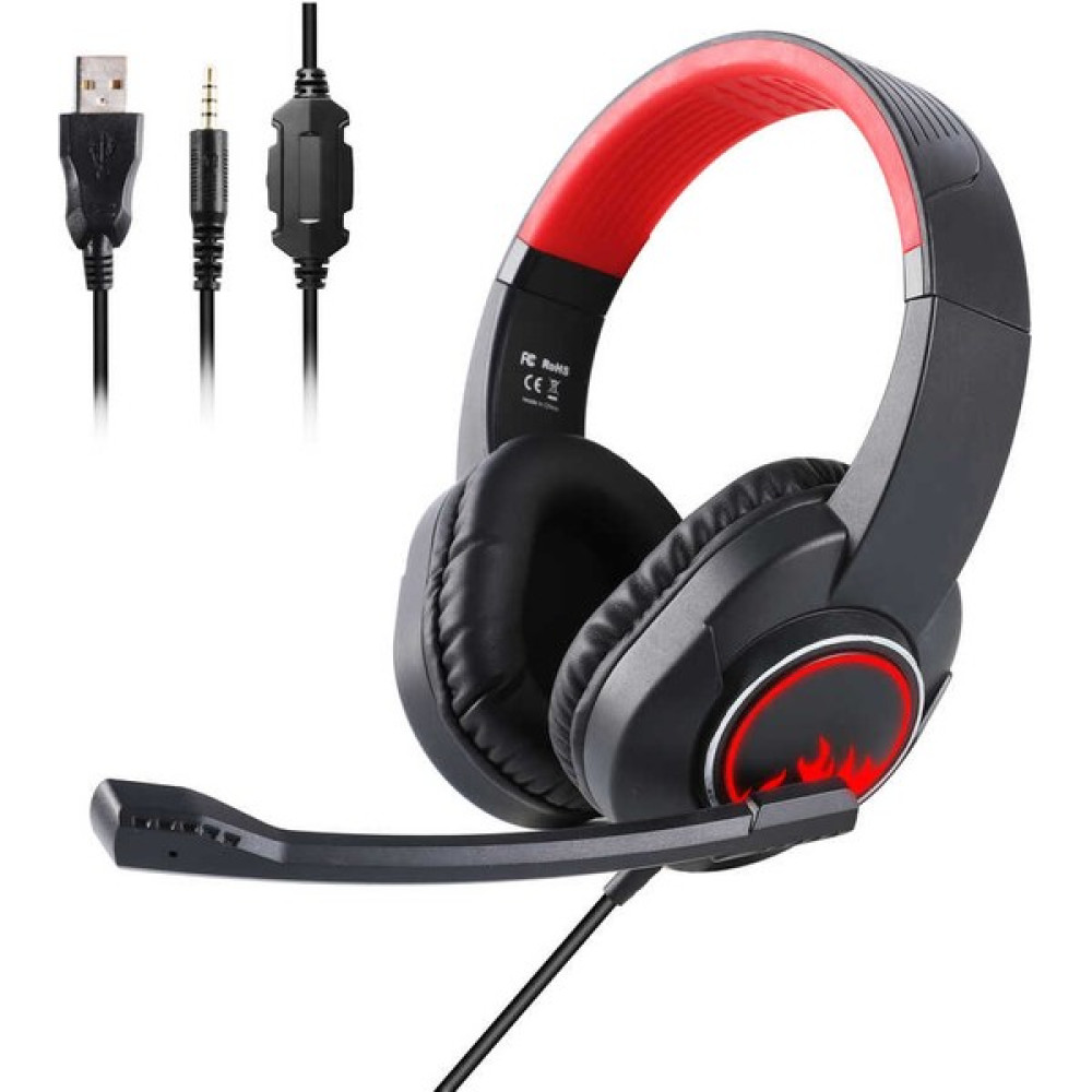 Eksa T8 Gaming Kulaklık Oyuncu Kulaklığı LED Işıklı 3.5 mm & Mikrofon - Siyah Kulak Üstü Kulaklık Fiyatı