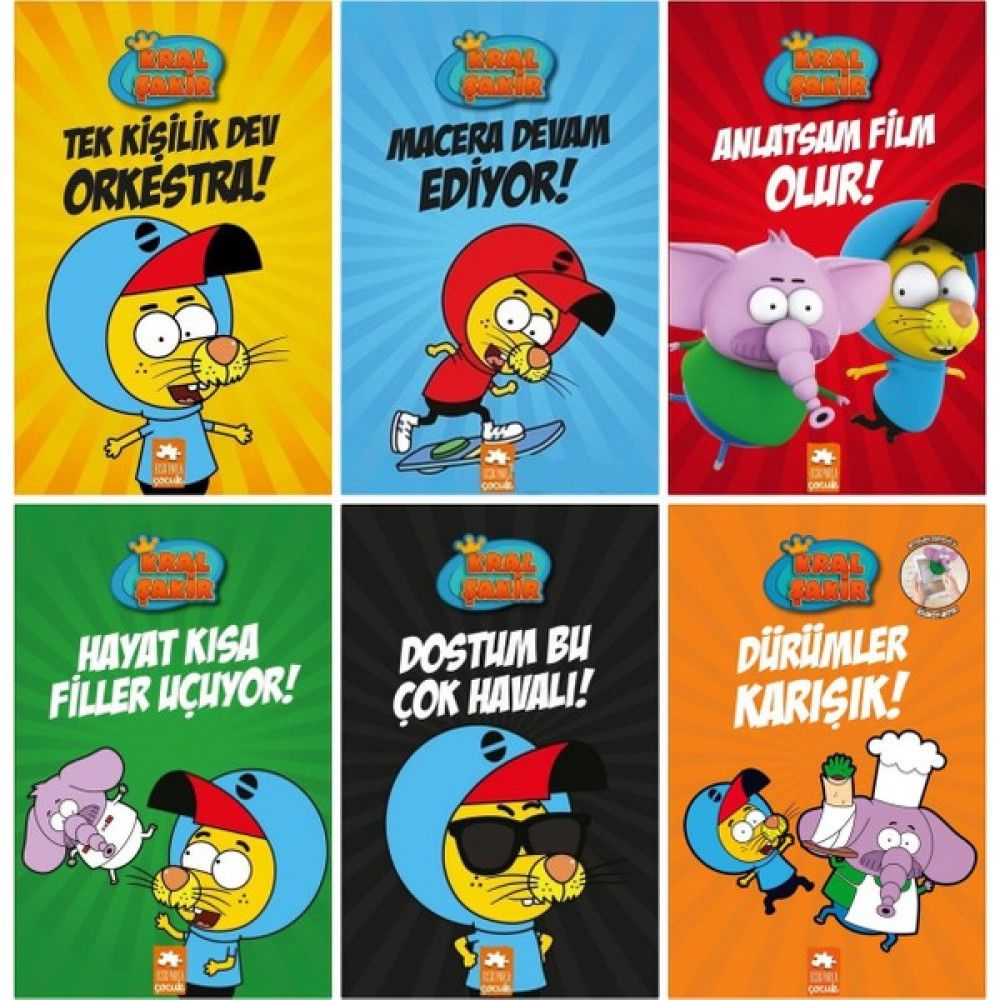 Eksik Parça Yayınları Kral Şakir 6'lı Set - (1'den 6'ya Kadar) Çocuk Klasikleri Fiyatı
