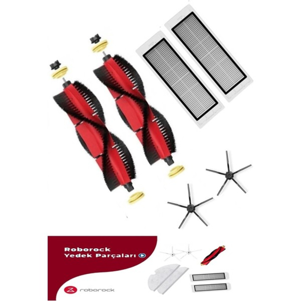Ekstore Roborock S5 Max S6 Maxv S6 Pure Uyumlu 6 Parça Set (Siyah) Elektrikli Süpürge Aksesuarları Fiyatı