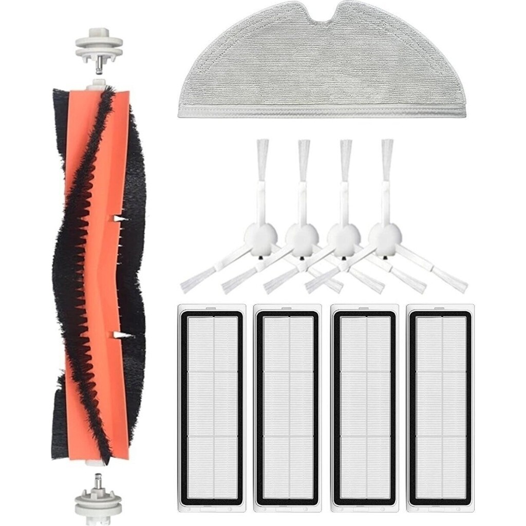 Ekstore Xiaomi 1c Vacuum Mop (STYTJ01ZHM)-DREAME F9 Uyumlu Yedek Fırça Hepa Filtre Mop Seti-10 Parça Global Cep Telefonu Fiyatı
